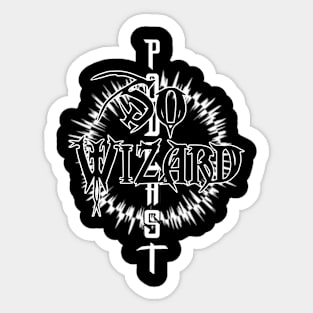 So Wizard Podcast - Hard Metal Style Soundwaves in White Sticker